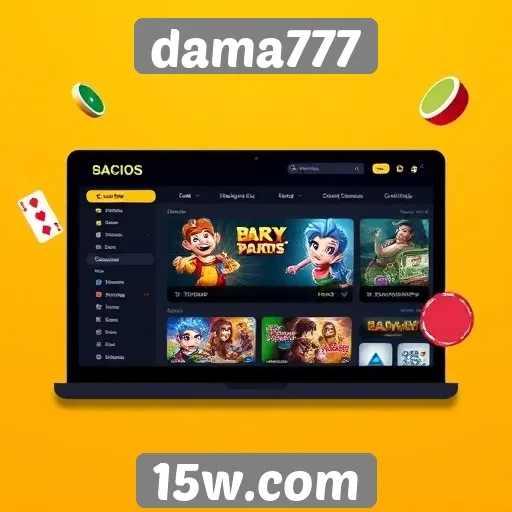 Navegação simples é destaque no site Dama777